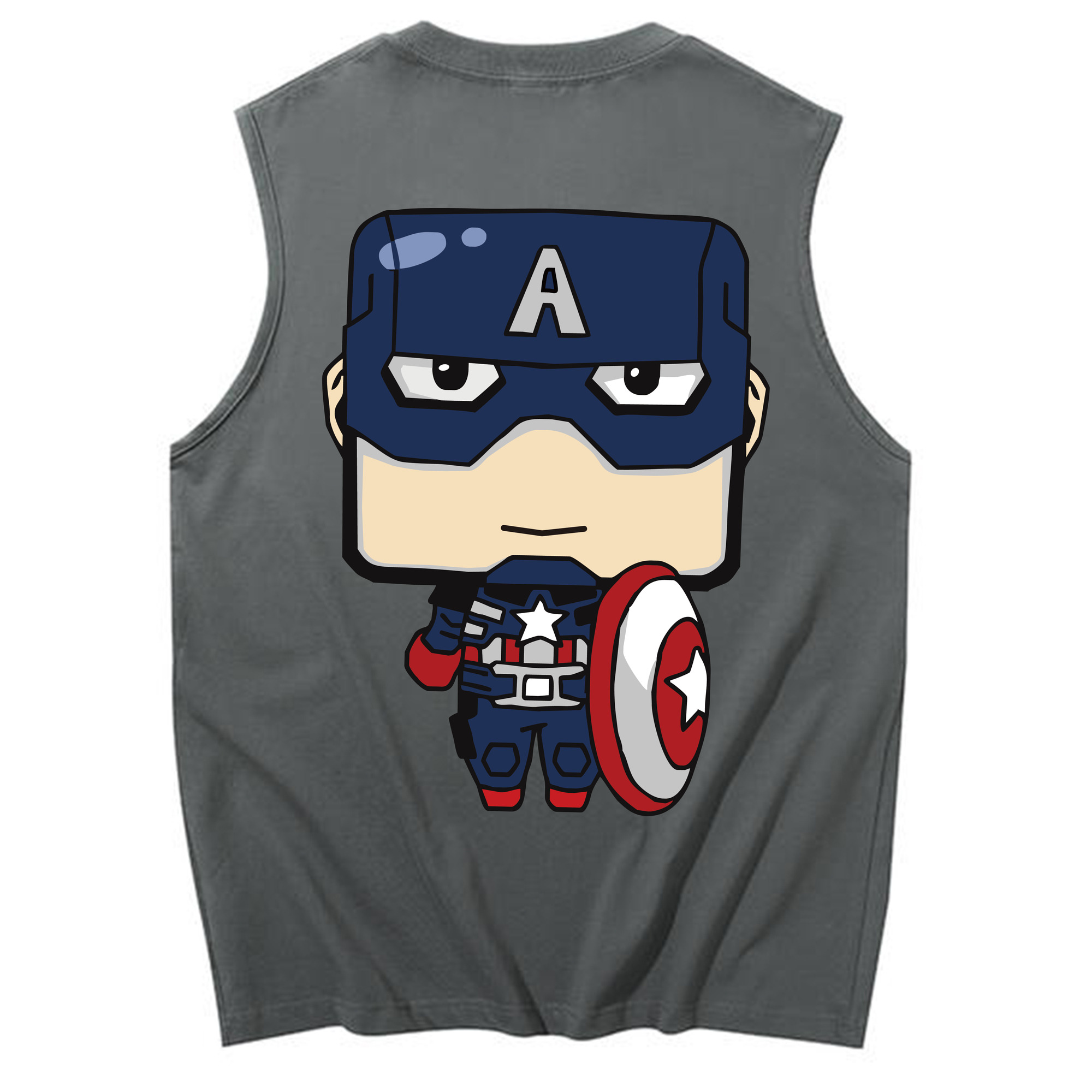 （画像用） アベンジャーズ The Avengers コットン100％タンクトップ（背面プリント）